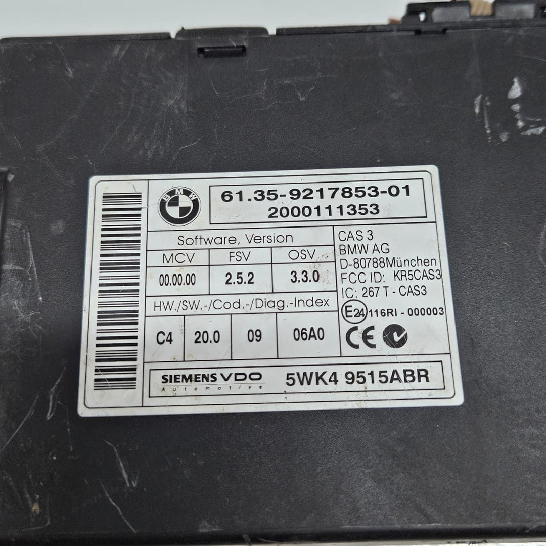 2012-2013 BMW 118i E90 N46 Engine Control Unit DME ECU KEY SET 7620350