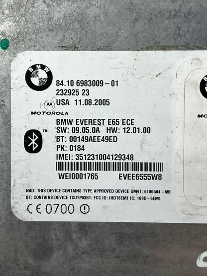 BMW 7 Series E65 E66 Bluetooth Telematics Control Module 6983009 OEMM