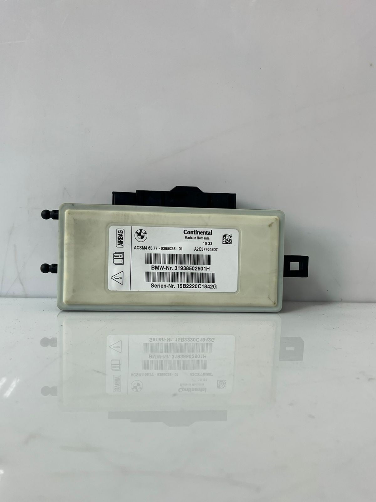 2015 BMW X3 F25 SRS Control Module OEM 9385025 Resettable Safety Restraint Unit