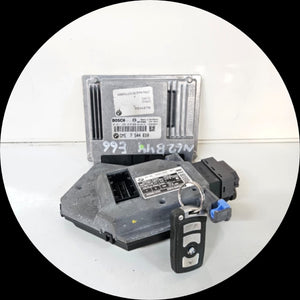 7544610-2011 BMW E60 E61 E63 E64 X5 750Li N62 Engine Control Unit DME Key Set