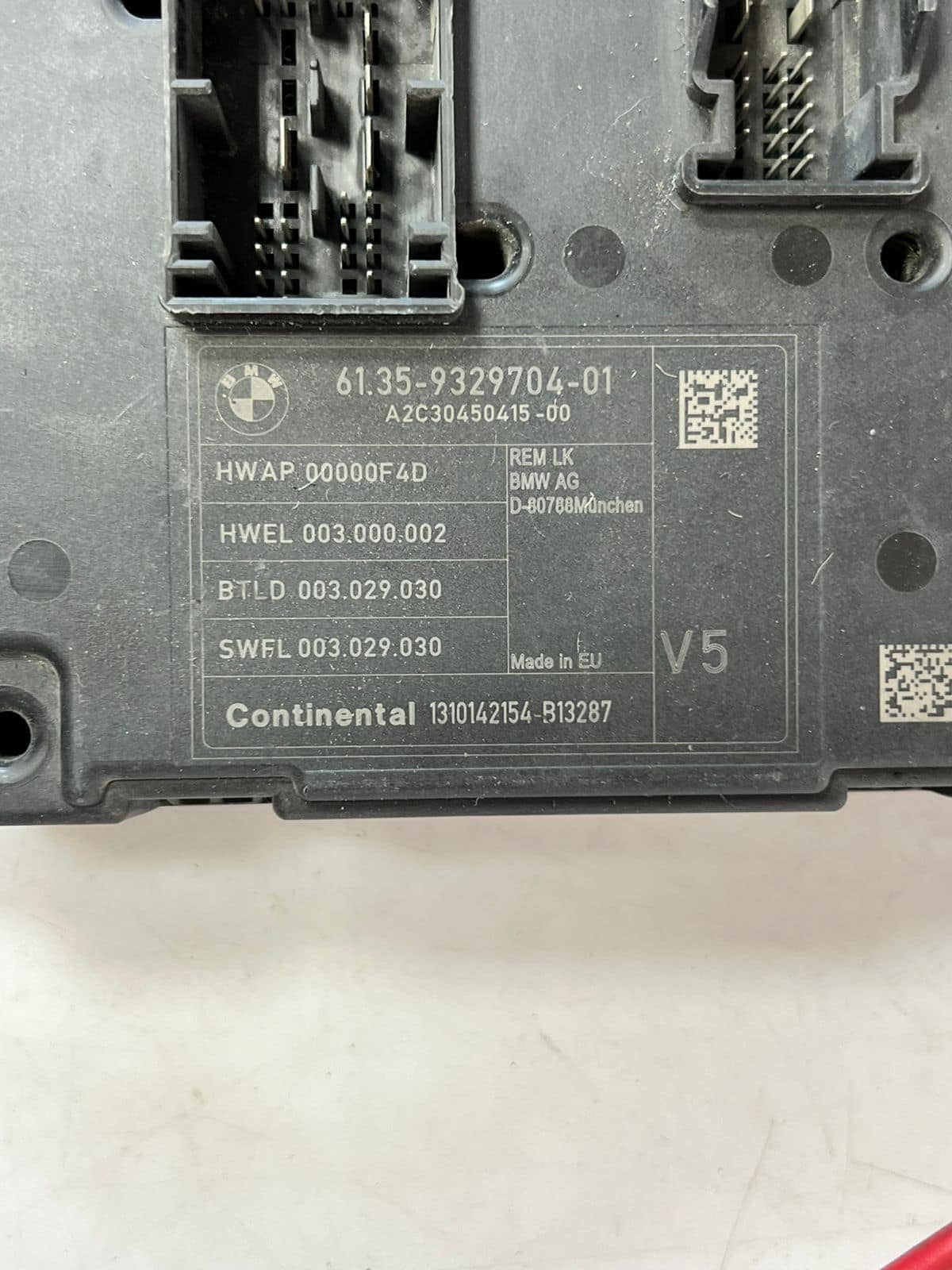 2014 BMW 4 F32 F33 comfort control unit electrical system control unit 9329704 