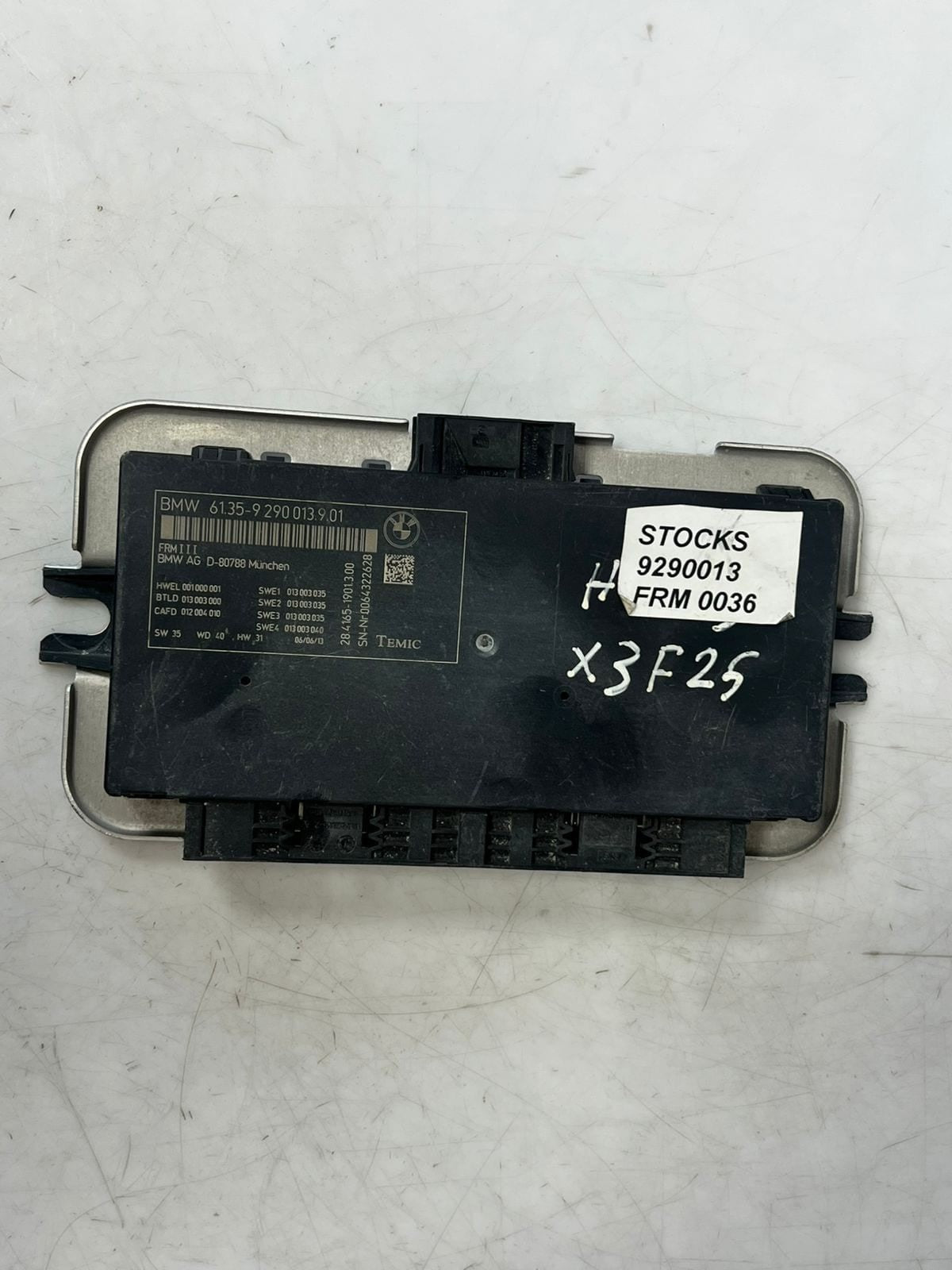 2011-2017 BMW X3 5' 6' 7' FRM3 Footwell Light Control Unit Module 9290013 OEM