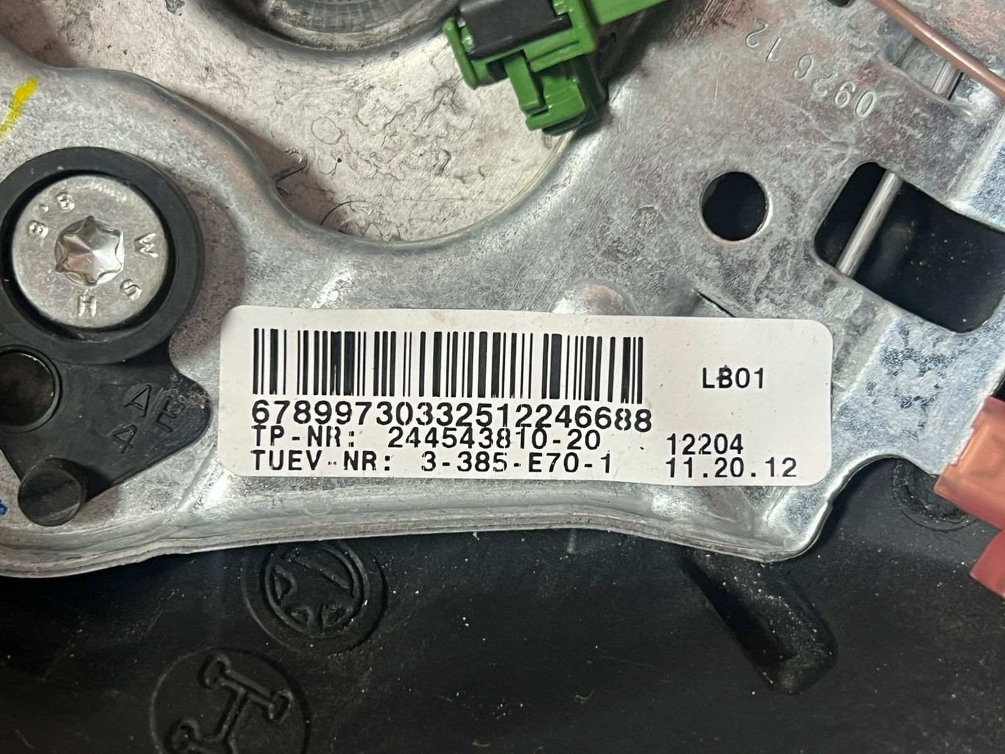 2007-2013 BMW X5 E70 3-Spoke Leather Sport Steering Wheel 6789973