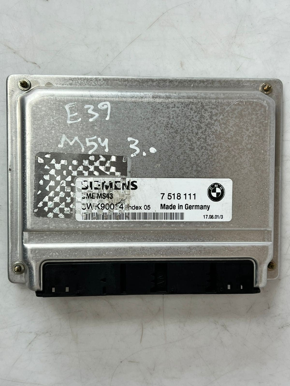 2002 BMW 5 Series E39 525i Manual complete ECU Engine Control Unit 7518111