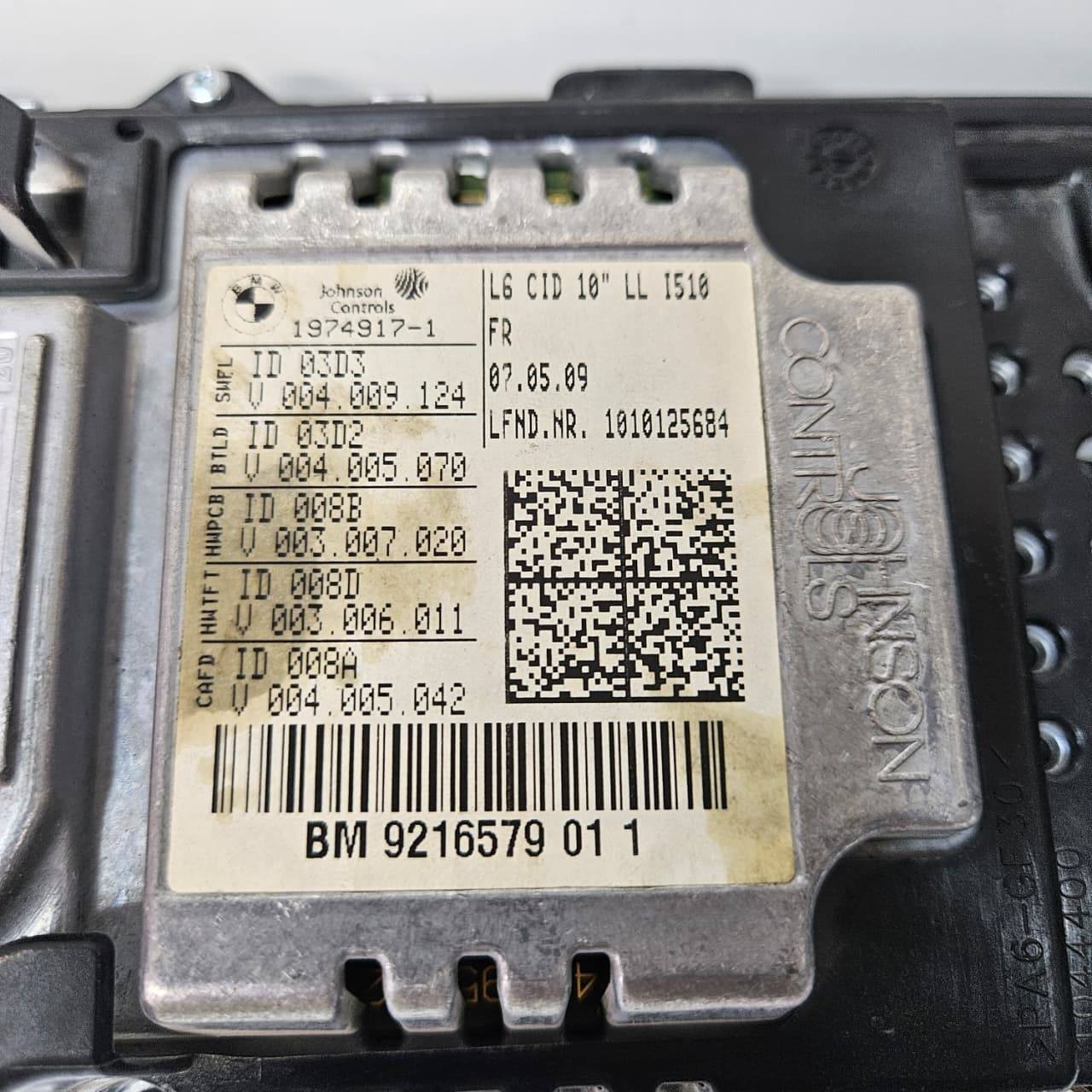 2010-2012 BMWF01 F02 F10 740i 750i Central Information Display Screen 9216579