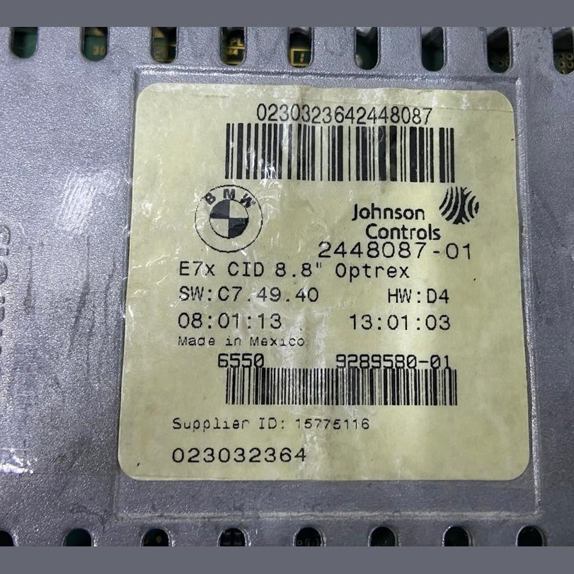 OEM 2007 - 2013 BMW X5 E70 Information Display Screen 8.8" 9289580; 2448087