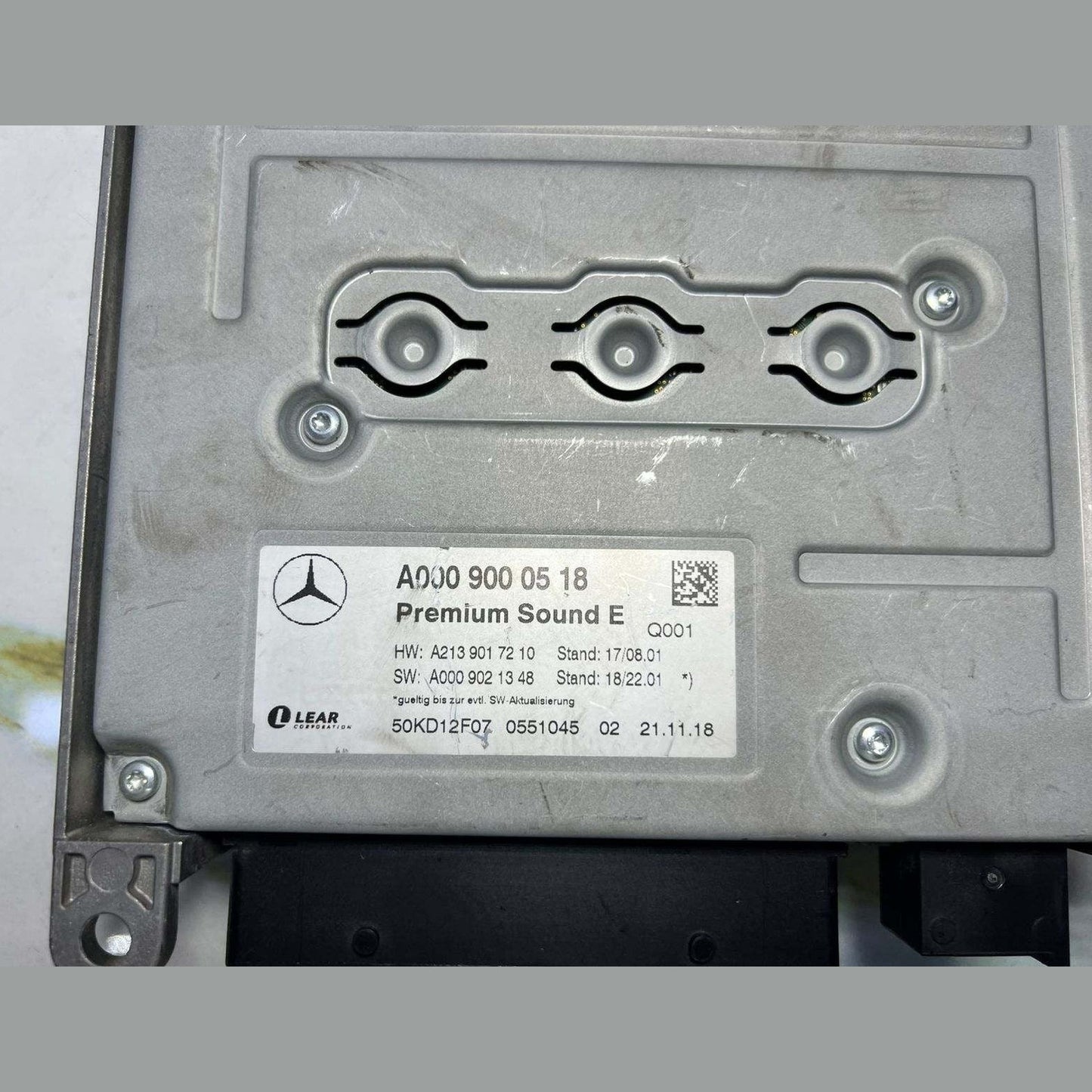 Mercedes-Benz Control Unit Sound System A0009000518 W205 C-Class