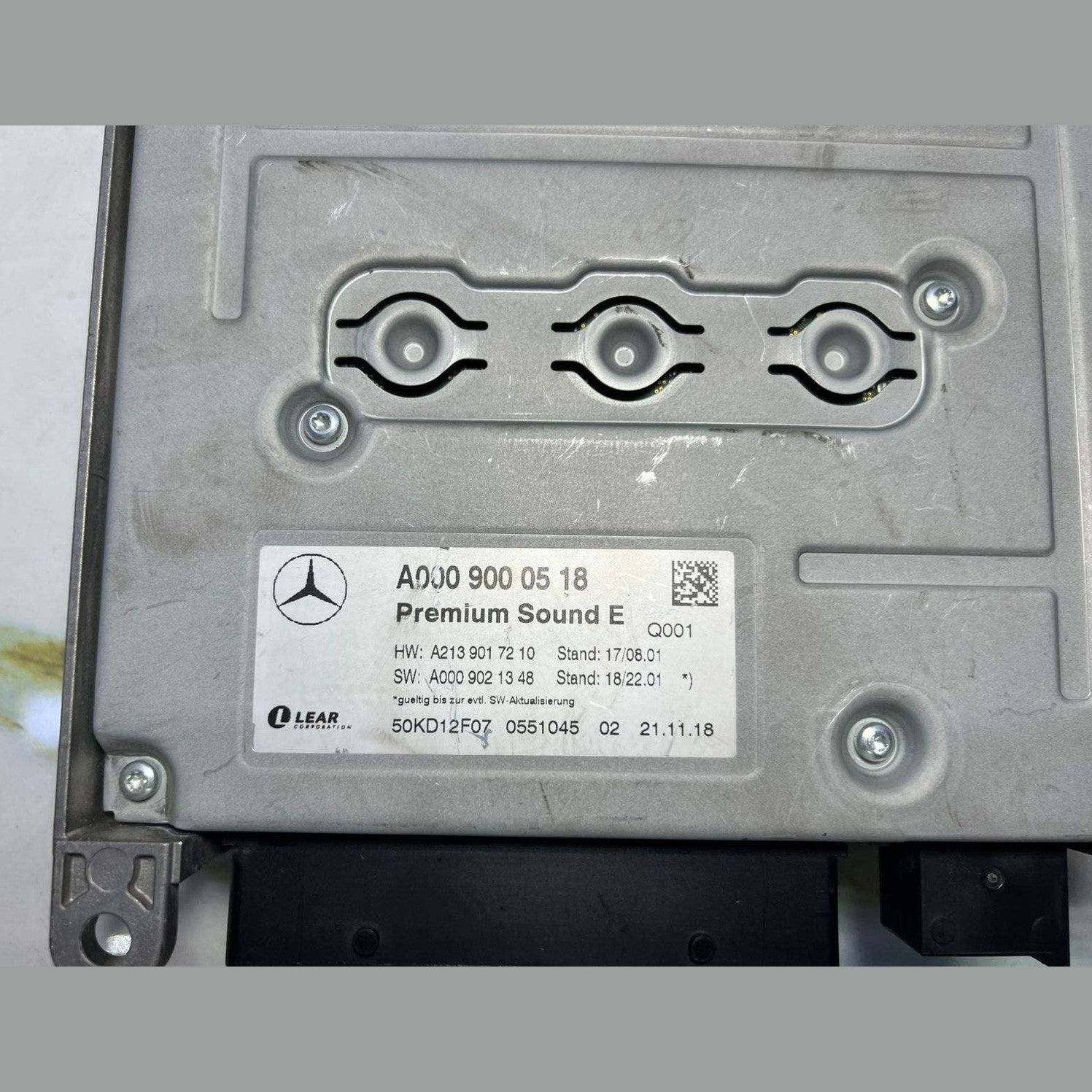 Mercedes-Benz Control Unit Sound System A0009000518 W205 C-Class