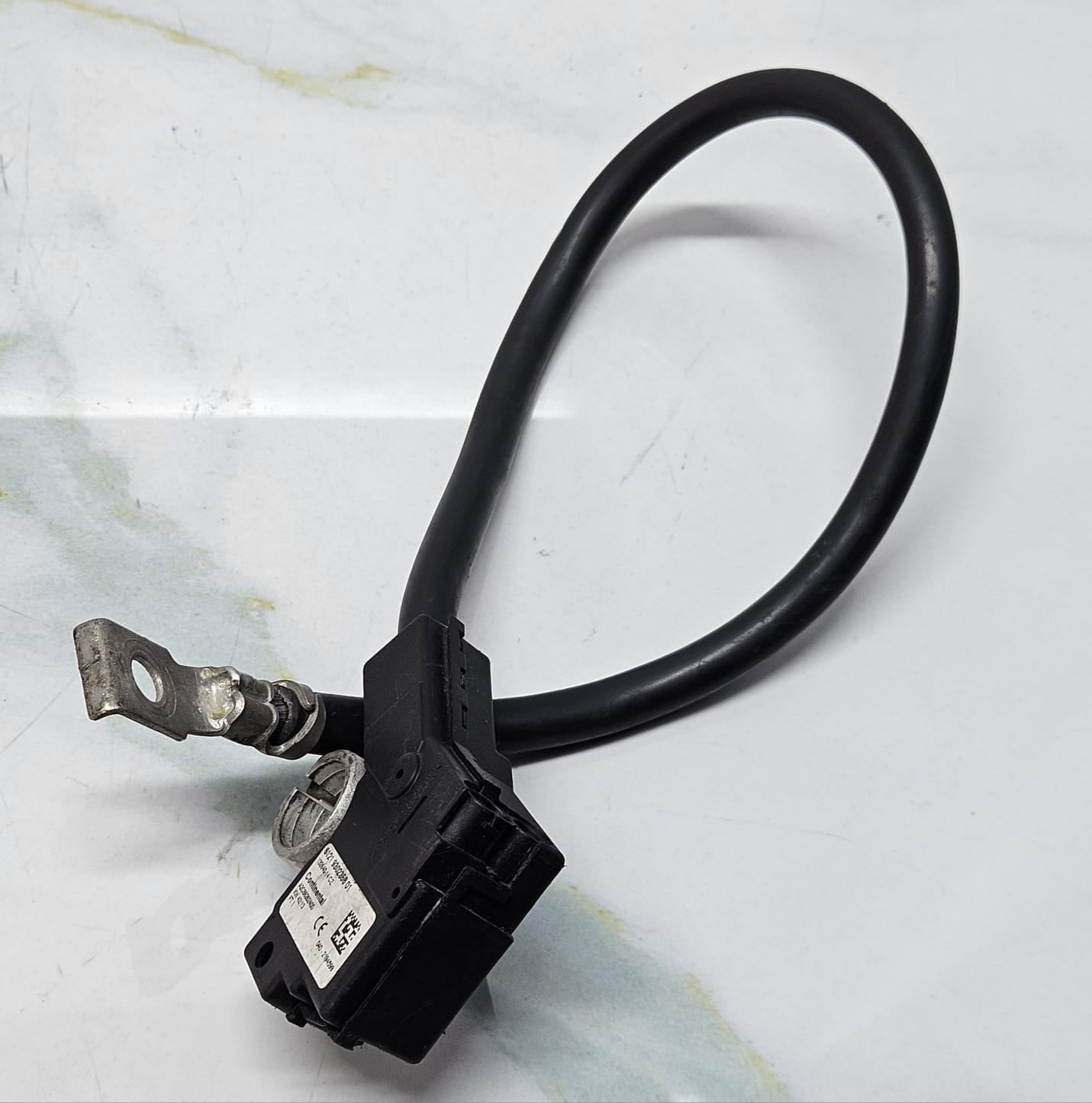 BMW 5, 6, 7 Series, X3, X4 Negative Battery Cable With Sensor 9302358 OEM