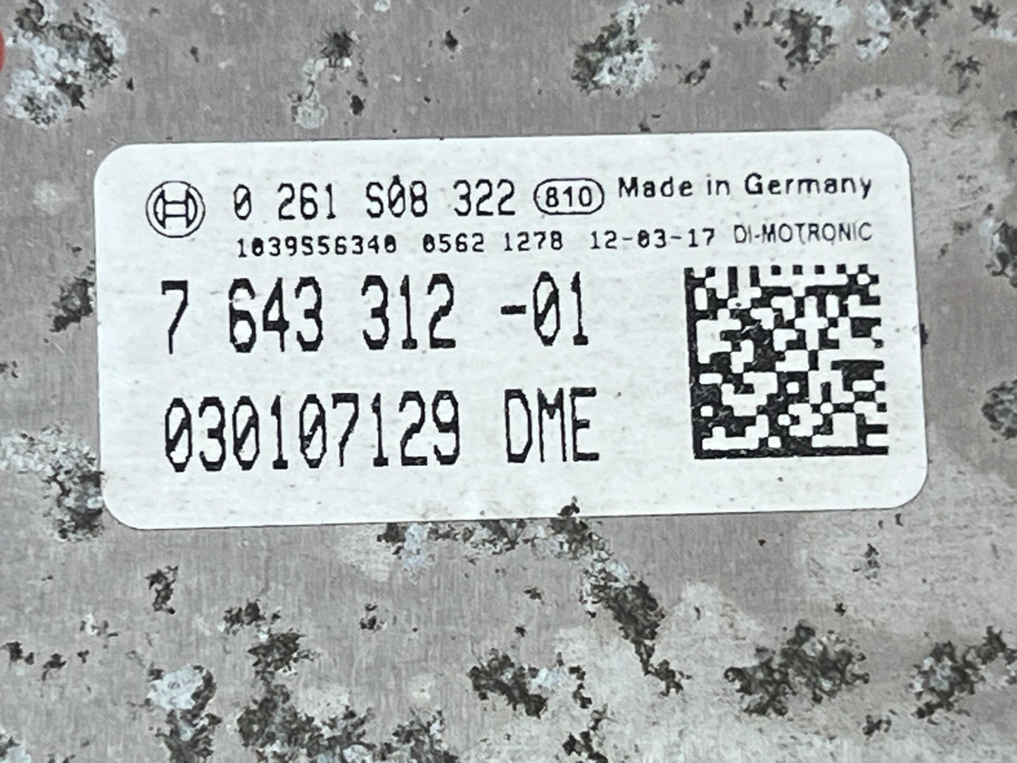 BMW F10 520i N20 Engine Control Module ECU DME Set 7643312 OEM 2011-2016