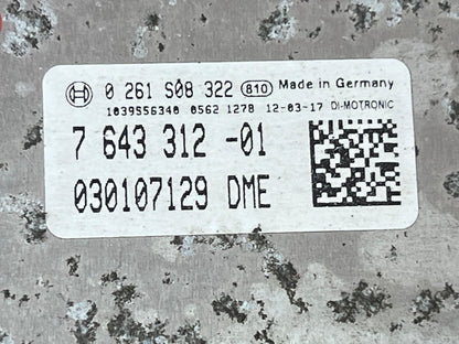 BMW F10 520i N20 Engine Control Module ECU DME Set 7643312 OEM 2011-2016