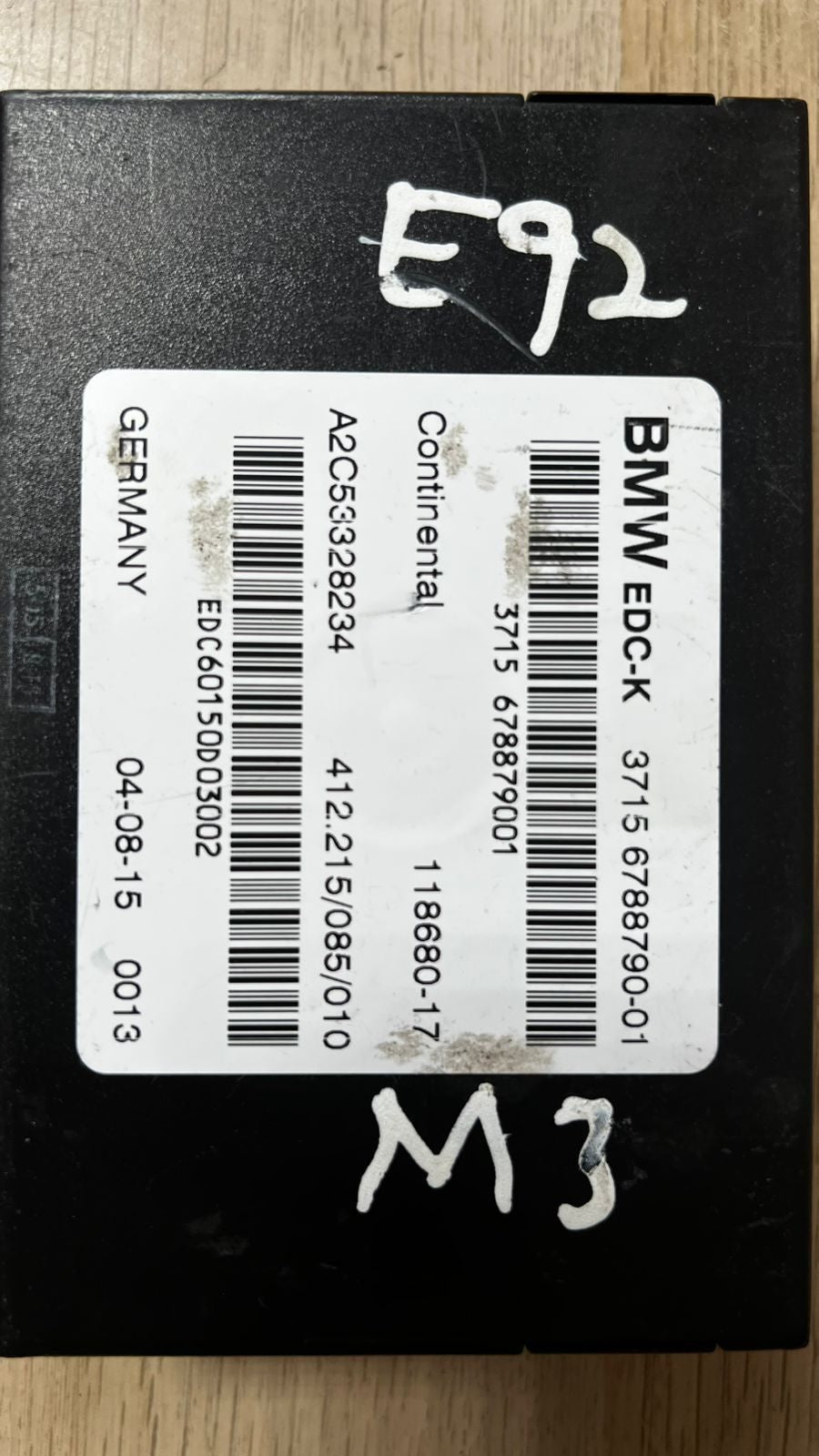 2008-2013 BMW M3 Suspension Control Module 6788790 M3 E90 E92 E93 and Z4 
