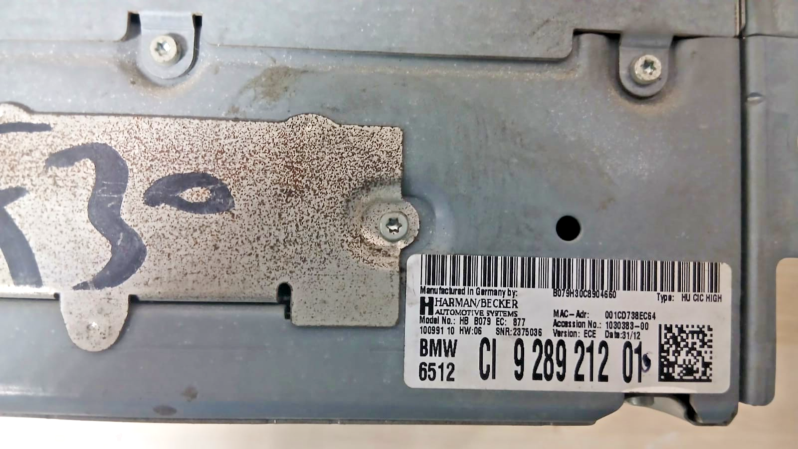 BMW F10 F20 F30 F22 SAT NAV Navigation Head Unit High OEM 9289212