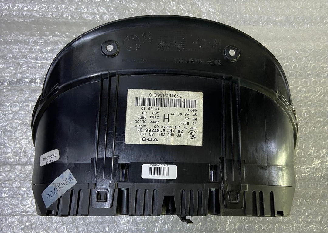 OEM BMW X1 s18i E84 X5 E70 Cluster Panel Insert Speedometer Instruments 9187356