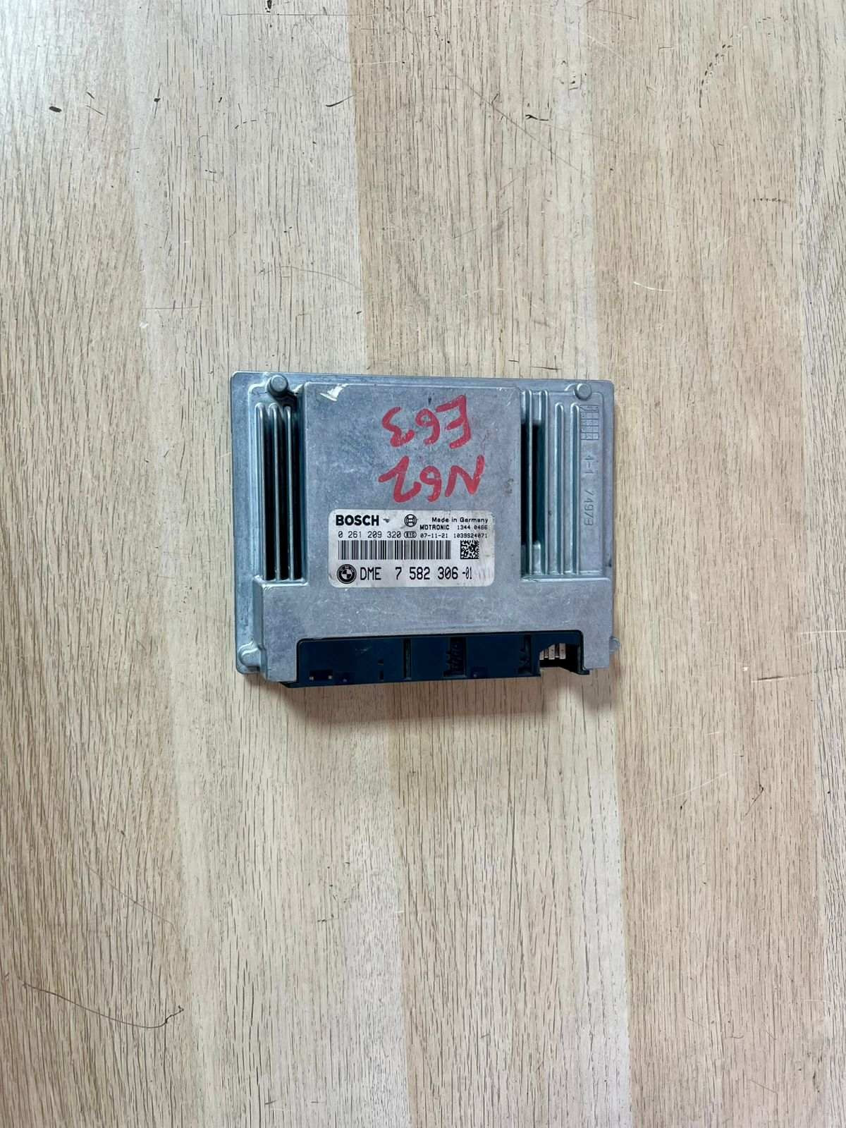 2008 BMW 750Li Engine Control Unit 7582306 750Li, X5, E60, E61, E63 E64 E65 4.8 