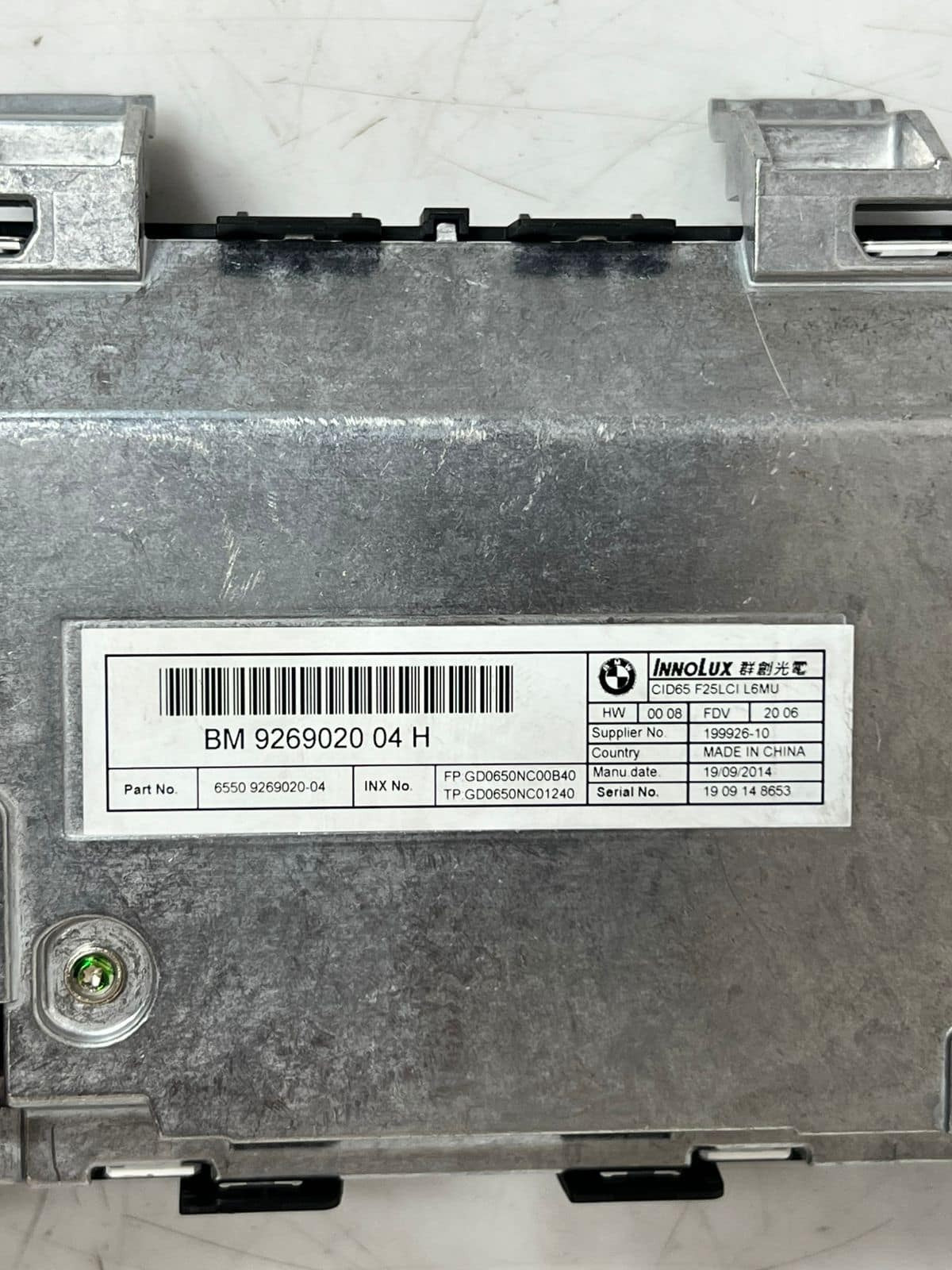 2011-2017 BMW X3 X4 F25 F26 6.5 inch Radio Information Display Screen 9269020