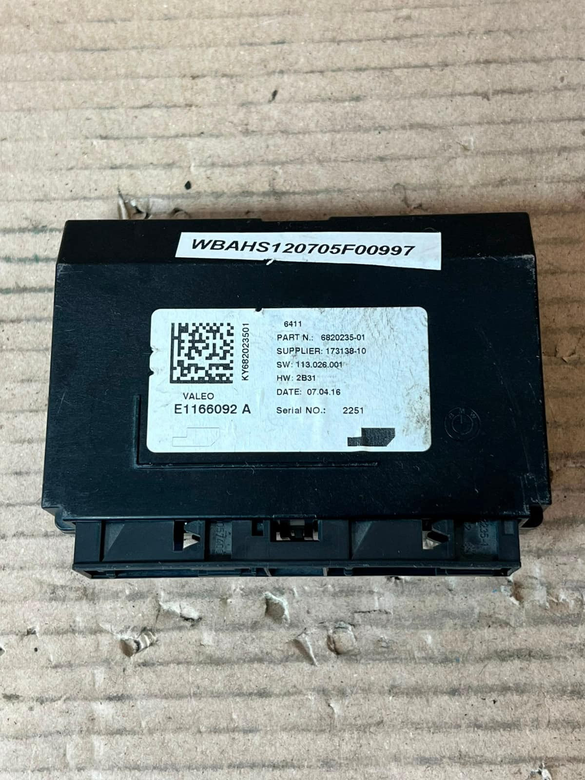 2016 BMW 1 3 4 Series F31 F36 F32 AC Comfort Control Module 6820235 OEM
