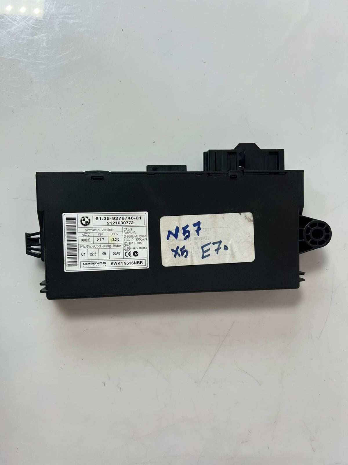 2006-2013 BMW X5 N57 E70 Engine Control Unit ECU SET DDE + CAS3 AG +1KEY 8517016