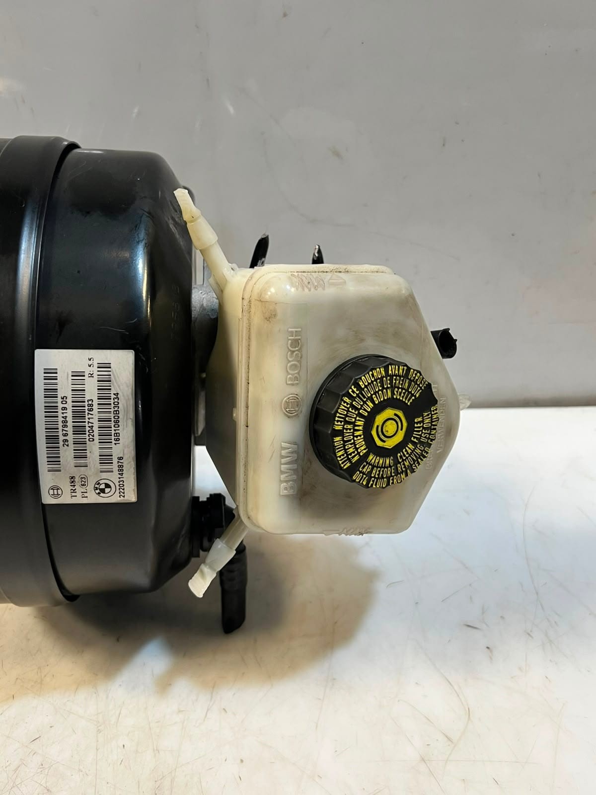 2016 BMW 1' F20 F21 F30 B38 Brake Booster with Master Cylinder 29679841905