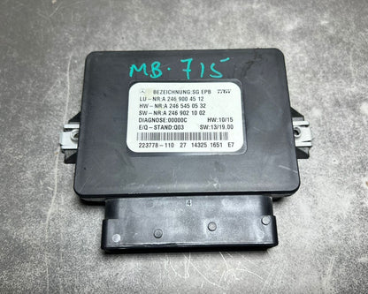14-19 Mercedes-Benz CLA250 Parking Brake Control Module Unit A246 9004512 Oem