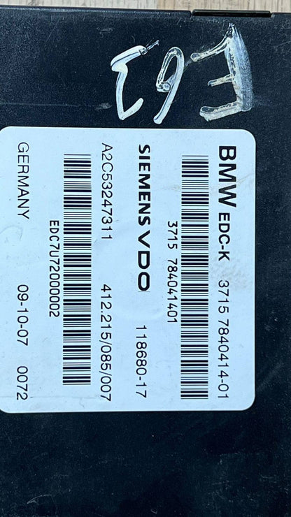 2008-13 BMW M3 Active Suspension Control Module 7840414  E9X M3, E60 E61 M5, E63