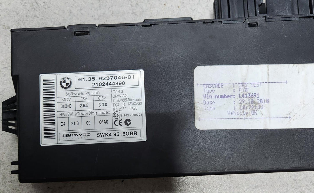2011 BMW X5 E70 3.5i Engine Control Module DME 7614754 535i X5 E70 ECU SET