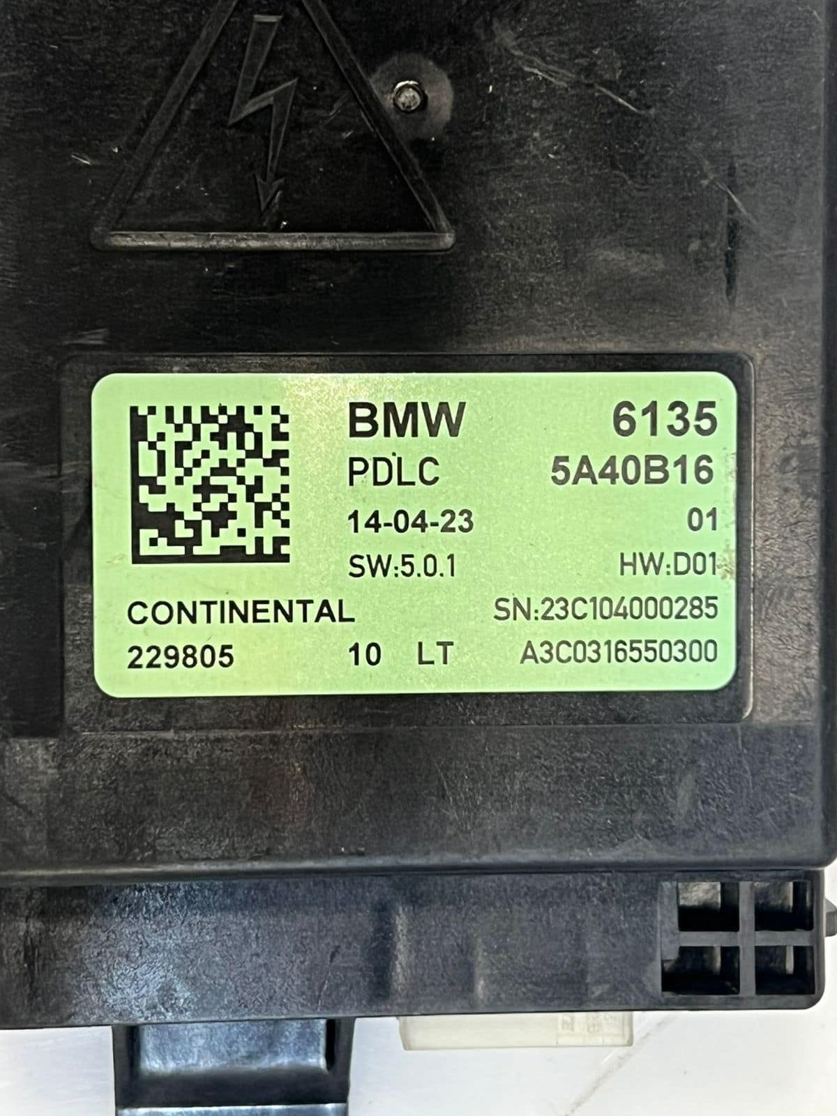 2023-2024 BMW iX 120 Electric Sunroof Control MODULE Unit 5A40B16 OEM