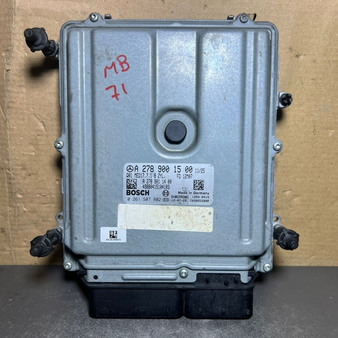 07-13 Mercedes W221 S-Class Engine Control Module Unit ECM ECU A278 9001500 OEM