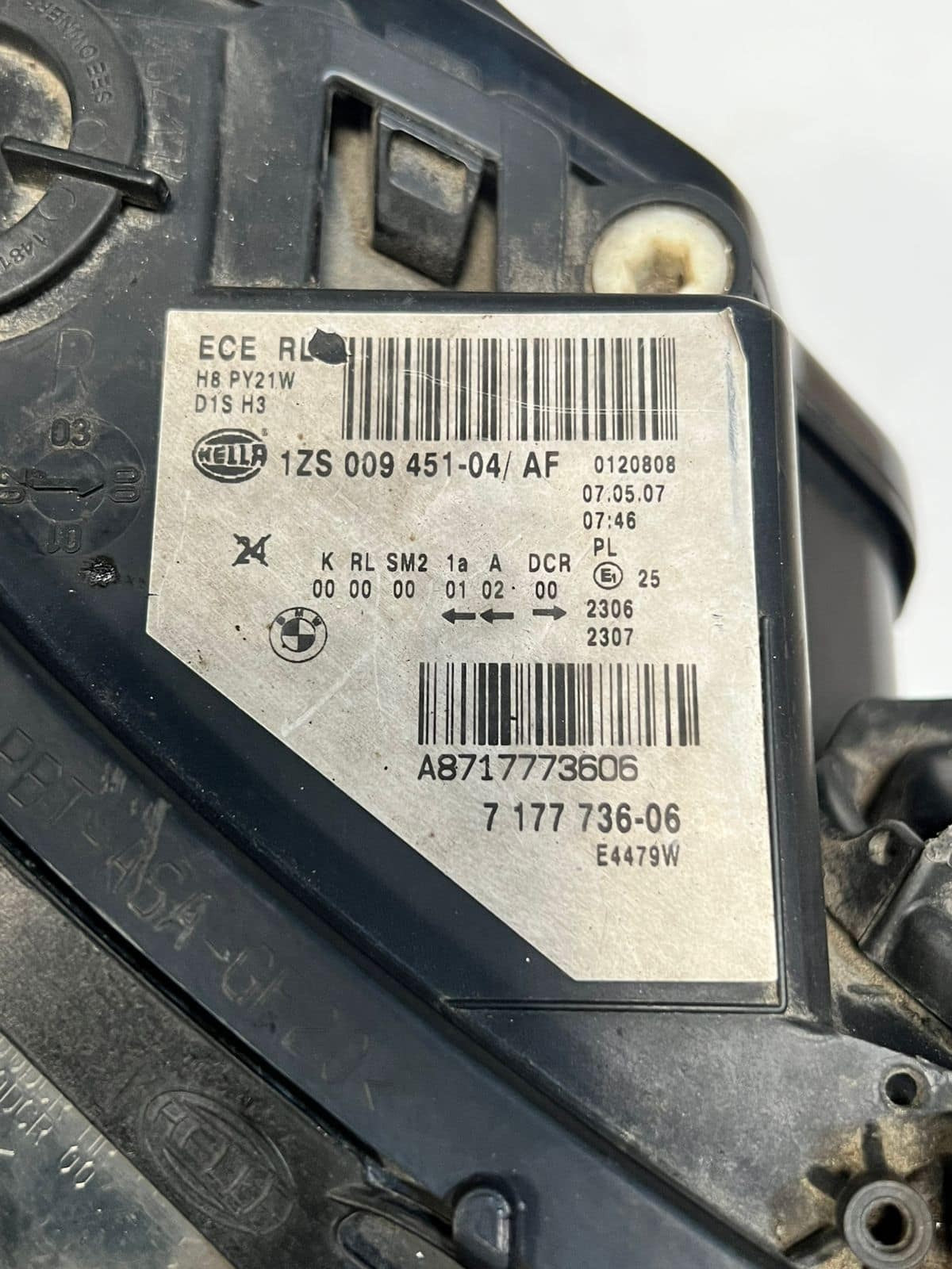 BMW 5' E60 E61 LCI Xenon Headlight Left RIGHT Dynamic Adaptive 7177735 7177736