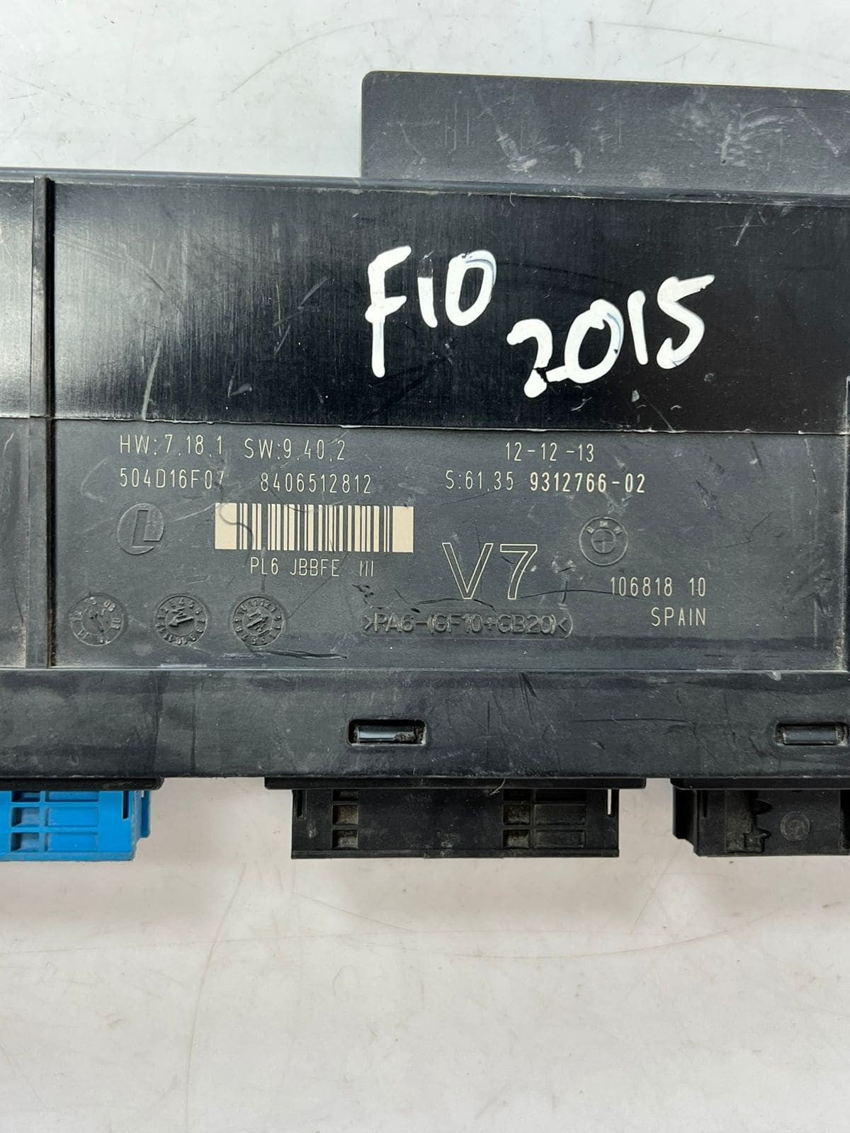 2013 BMW 5 SERIES F11 F10 BODY CONTROL MODULE ECU OEM 9312766 OEM