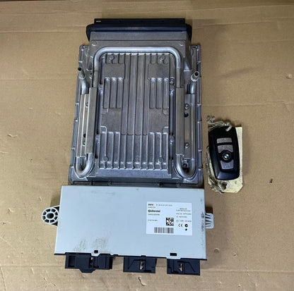 OEM BMW F10 N63 ENGINE CONTROL UNIT DME MSD85 ECU SET 7613202