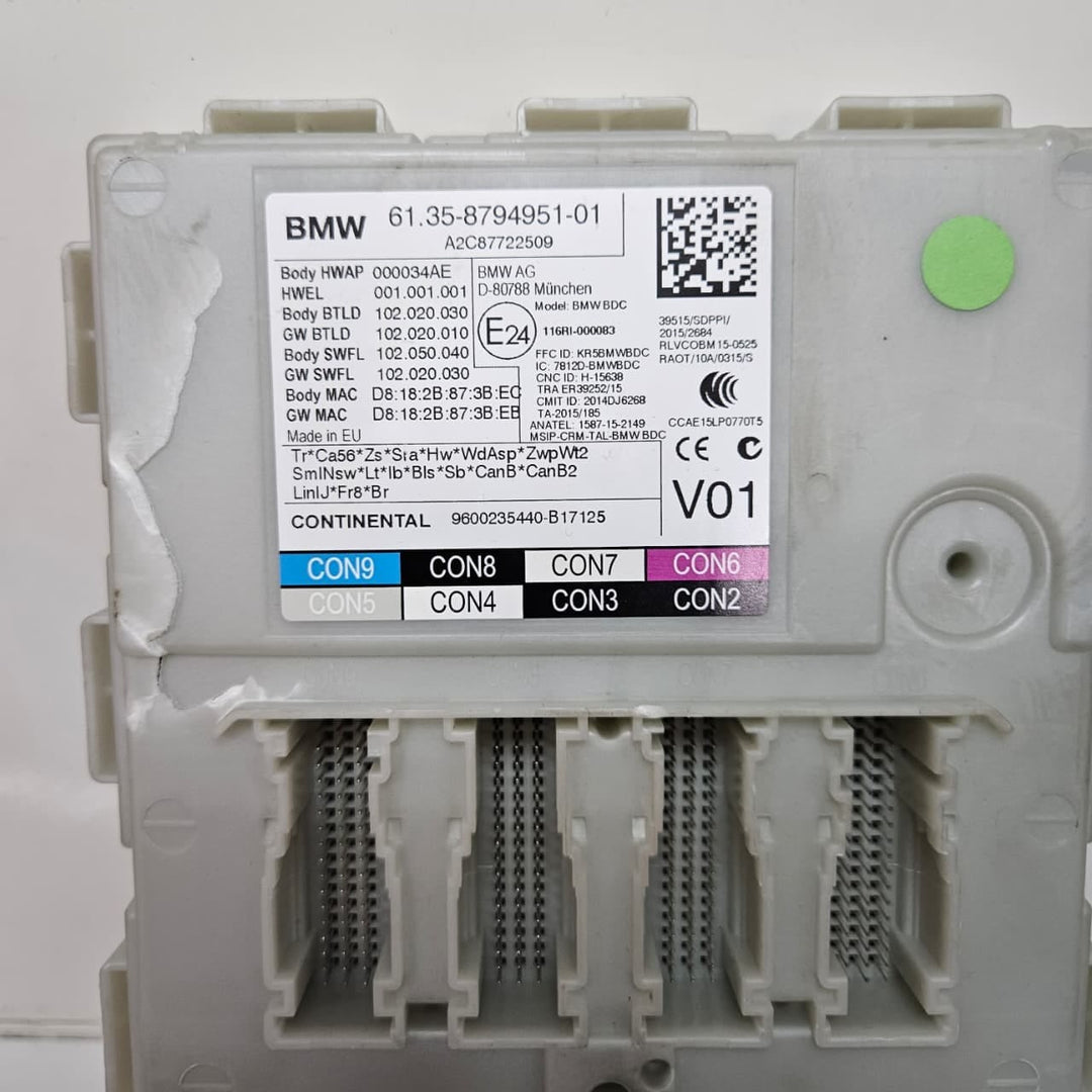 8598154-BMW 5 Series G30 530D B47 Engine Control Unit DDE Key Set ECU SET RHD