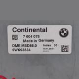 BMW 750i F02 N63 ENGINE CONTROL ECU UNIT   MSD85.01214 - 7604075