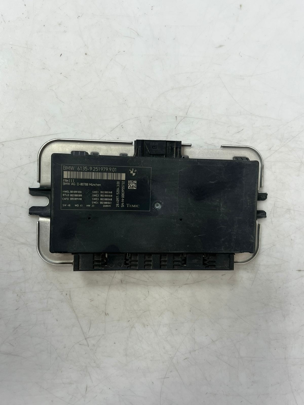2010-2014 BMW X3 F25 FRM3 Footwell Control Module 9251979 OEM