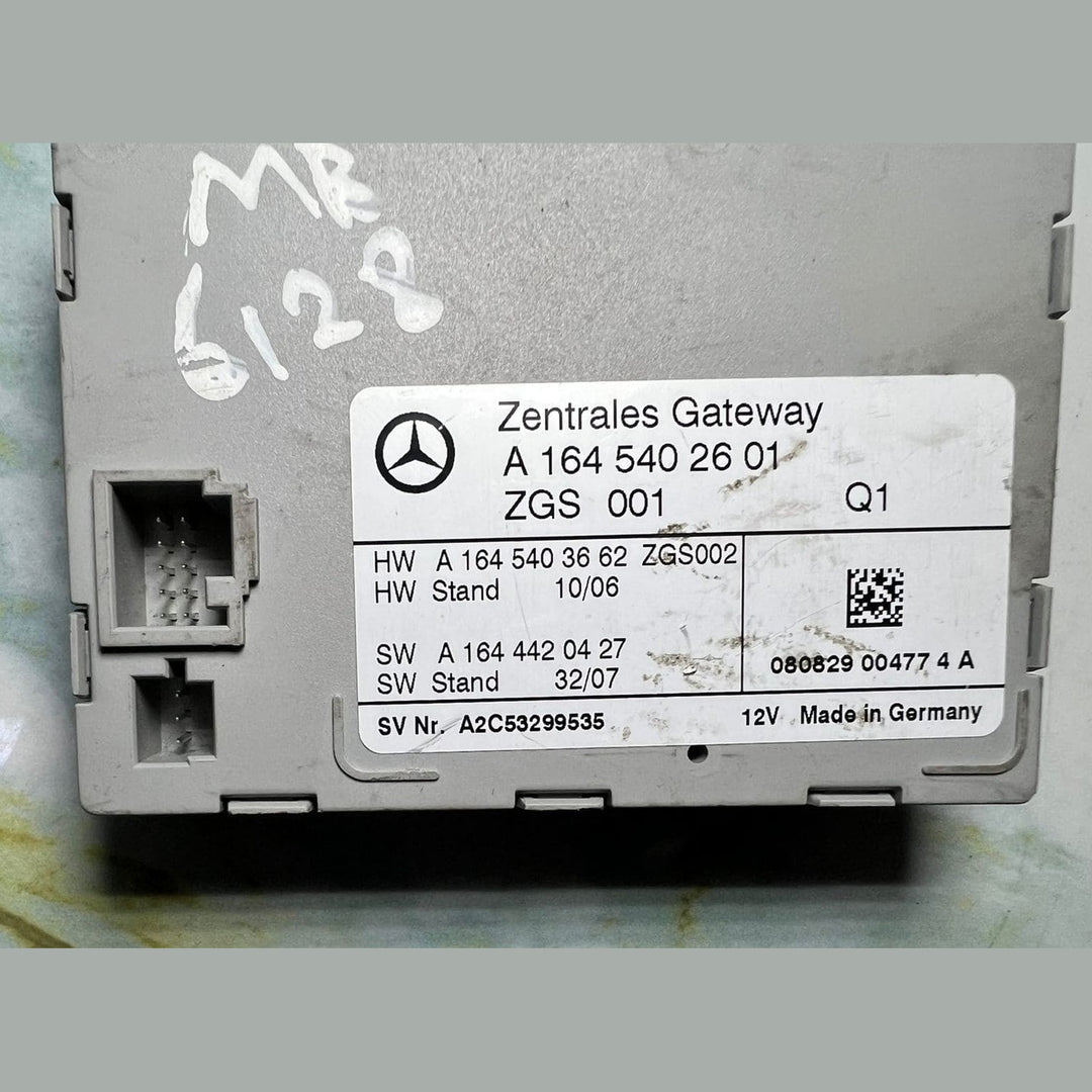 2010-2013 Mercedes-Benz GL350 Central Gateway Control Module A1645402601 W164