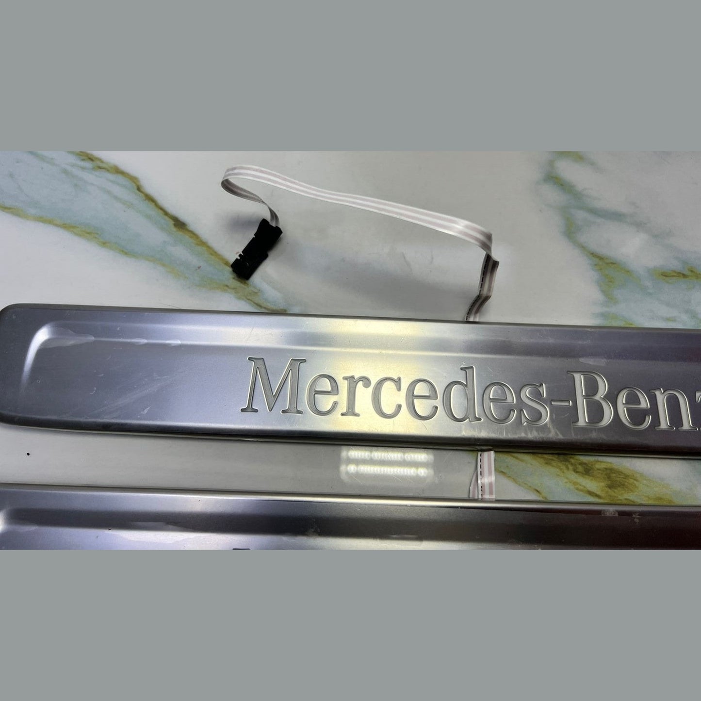 Mercedes W206 C-Class Front Entrance Trim Seal Strip Plate Cover Set A2066801801