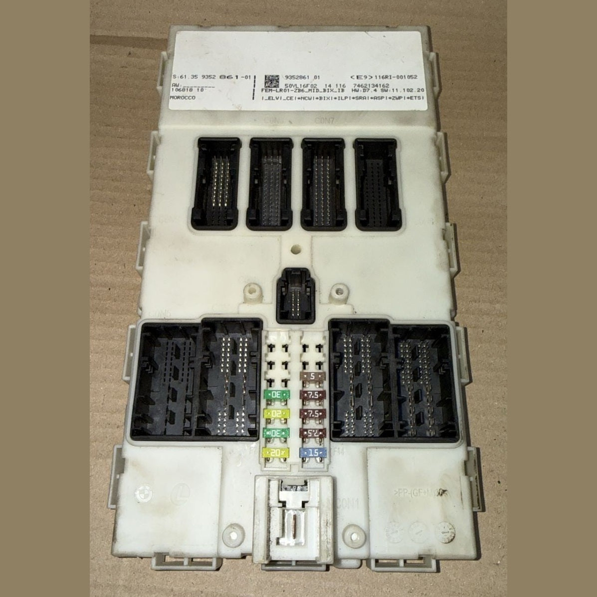 BMW FEM BODY DOMAIN CONTROL UNIT 12-20 F22 F30 F32 F36 F80 F80 - 9352861