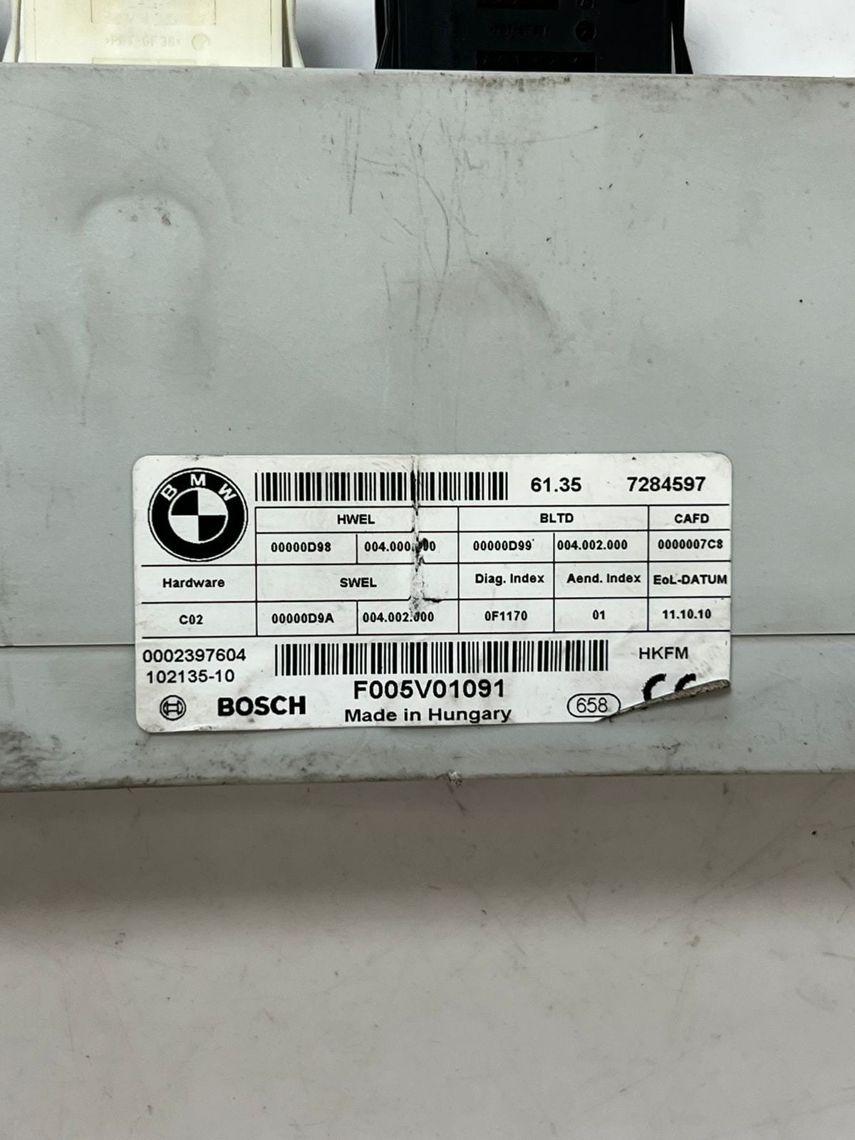 2009-2015 BMW F01 750LXi Tailgate Trunk Lid Lift Control Module Unit 7284597 OEM