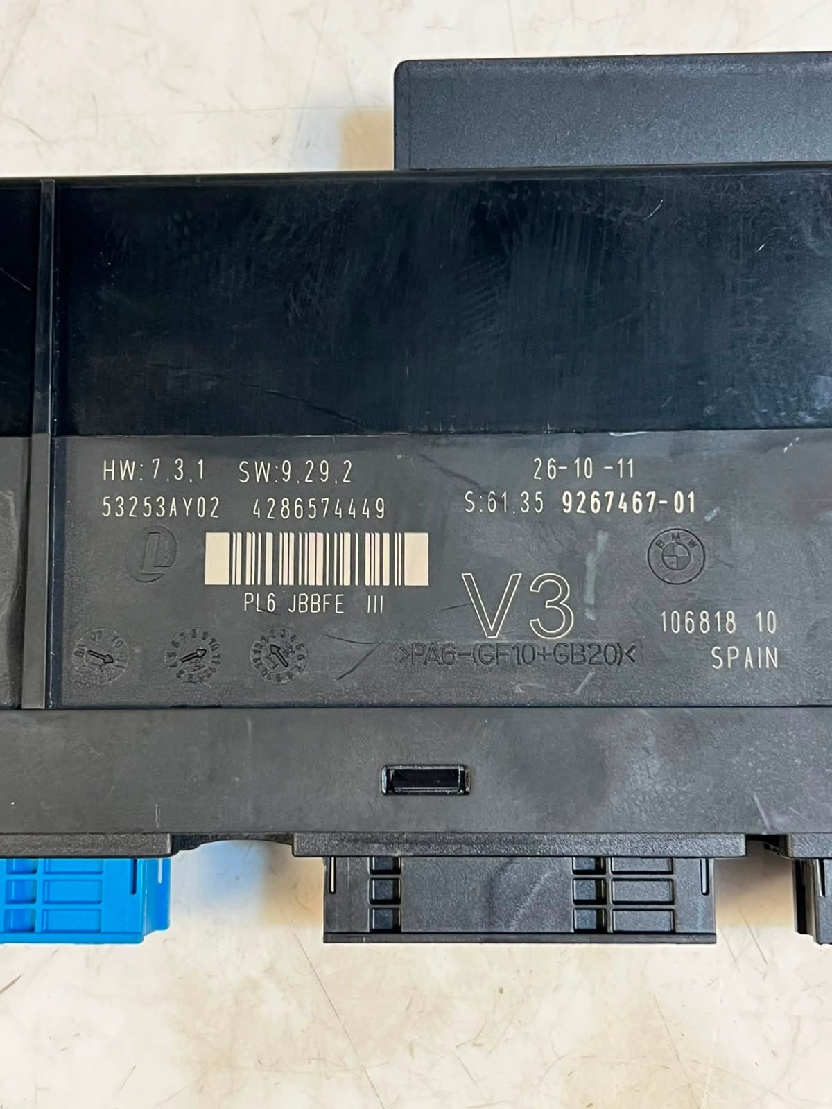 2012-2018 BMW 640i 5 Series F10 and F11 Fuse Junction Control Module 9267467