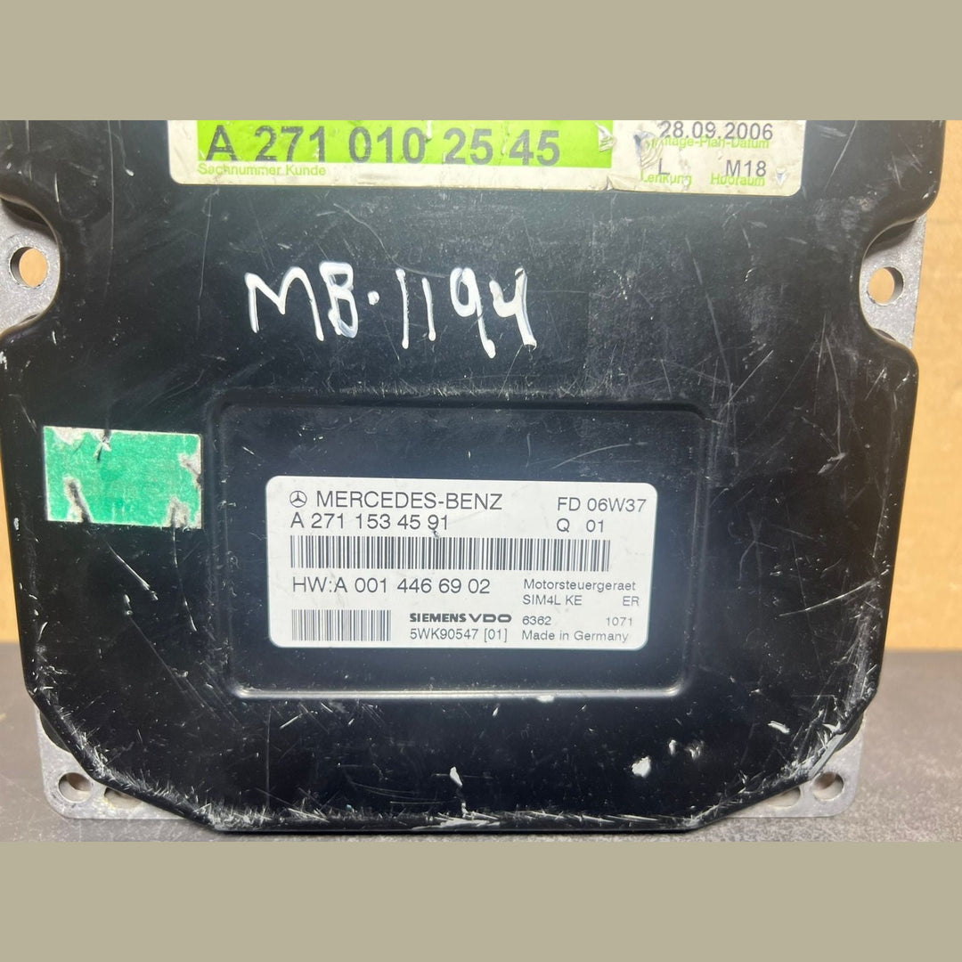 03-06 Mercedes W203 C-Klasse Motorsteuergerät Einheit ECM ECU A271 0102545 OEM