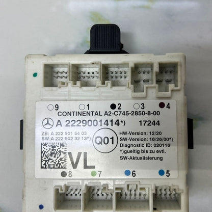 Mercedes-Benz W222 S-Class Front Left Side Door Control Module A222 9001414 OEM