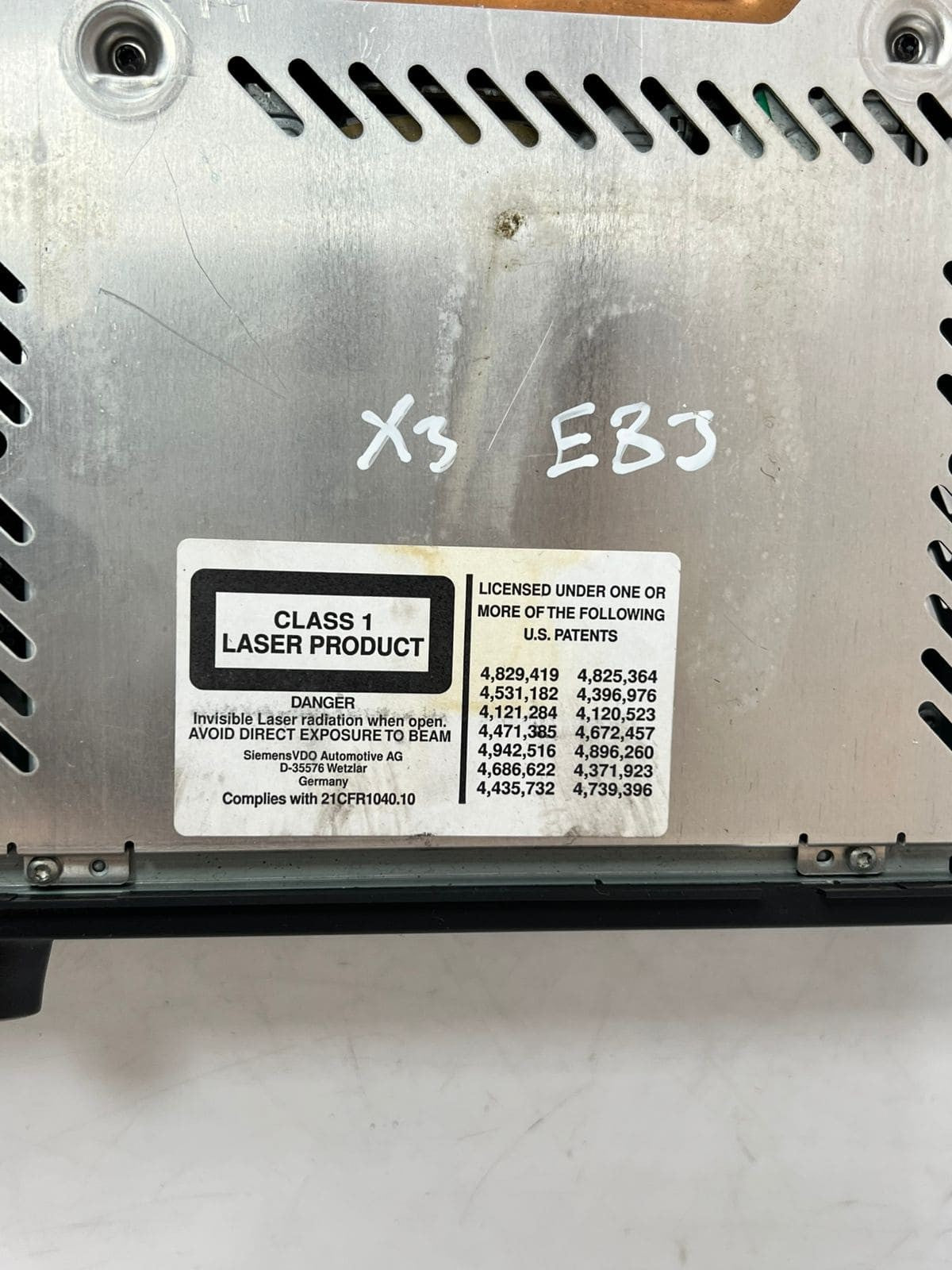 2004 - 2010 BMW X3 E83 Business Navigation Am Fm Radio CD Player 9146712 OEM