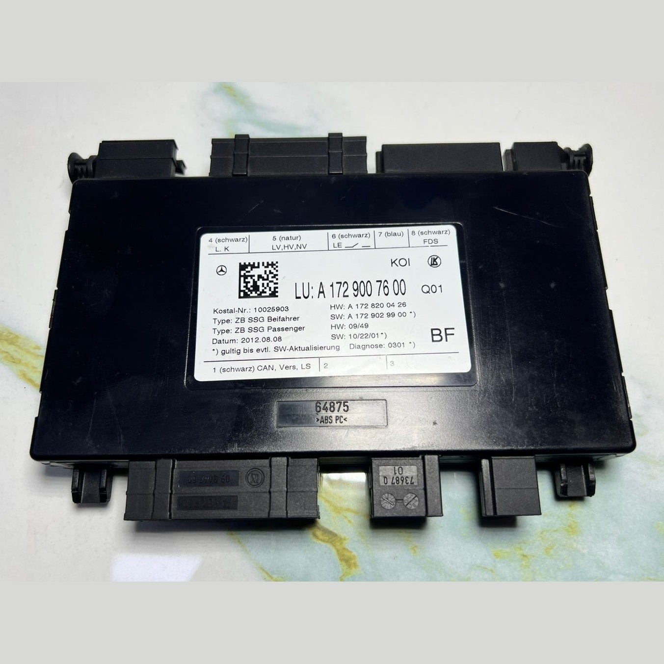 2009-2015 Mercedes-Benz GLK350 Seat Control Module A 172 900 76 00