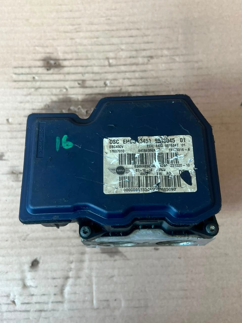 2011-2016 Mini Cooper R55 R56 R60 R61 R56 Countryman ABS Pump Module 9813345