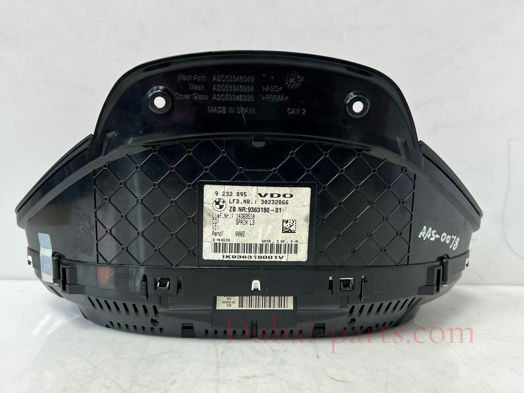 2012-2016 BMW 3' 4' F30 F31 F32 F33 F34 F36 328i Instrument Cluster 9363180 OEM