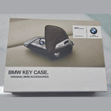 Genuine BMW F40 G20 G30 Leather Key Case With Stainless Steel Clip 82292408819
