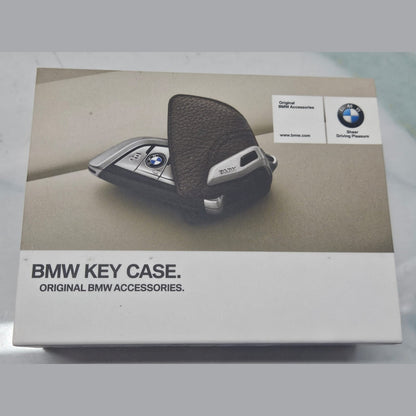 Genuine BMW F40 G20 G30 Leather Key Case With Stainless Steel Clip 82292408819