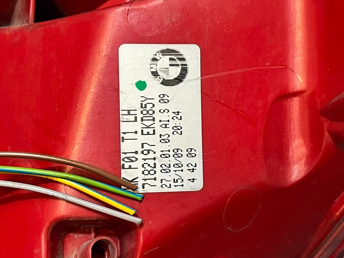 2010 BMW 7 Series 750Li F01, F02, F03, F04 LEFT Rear Tail Light 7182197 OEM