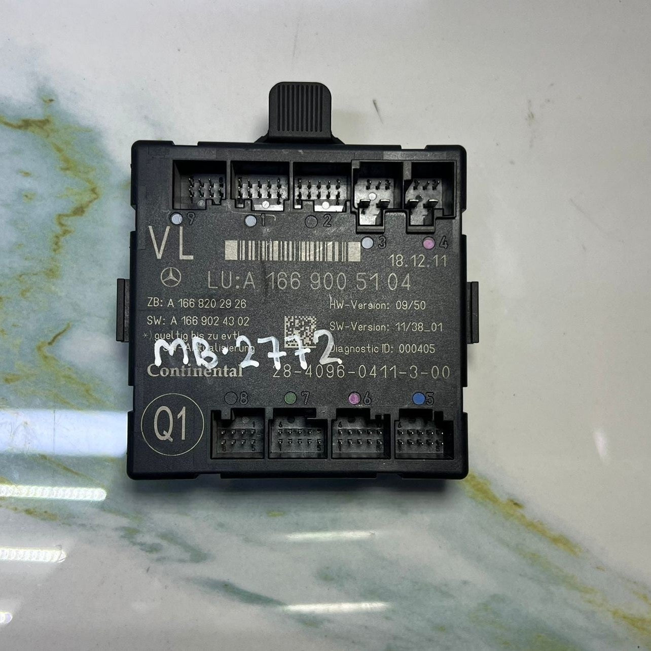 Mercedes W166 ML GLE GL Front Left Side Door Control Module A166 9005104 OEM