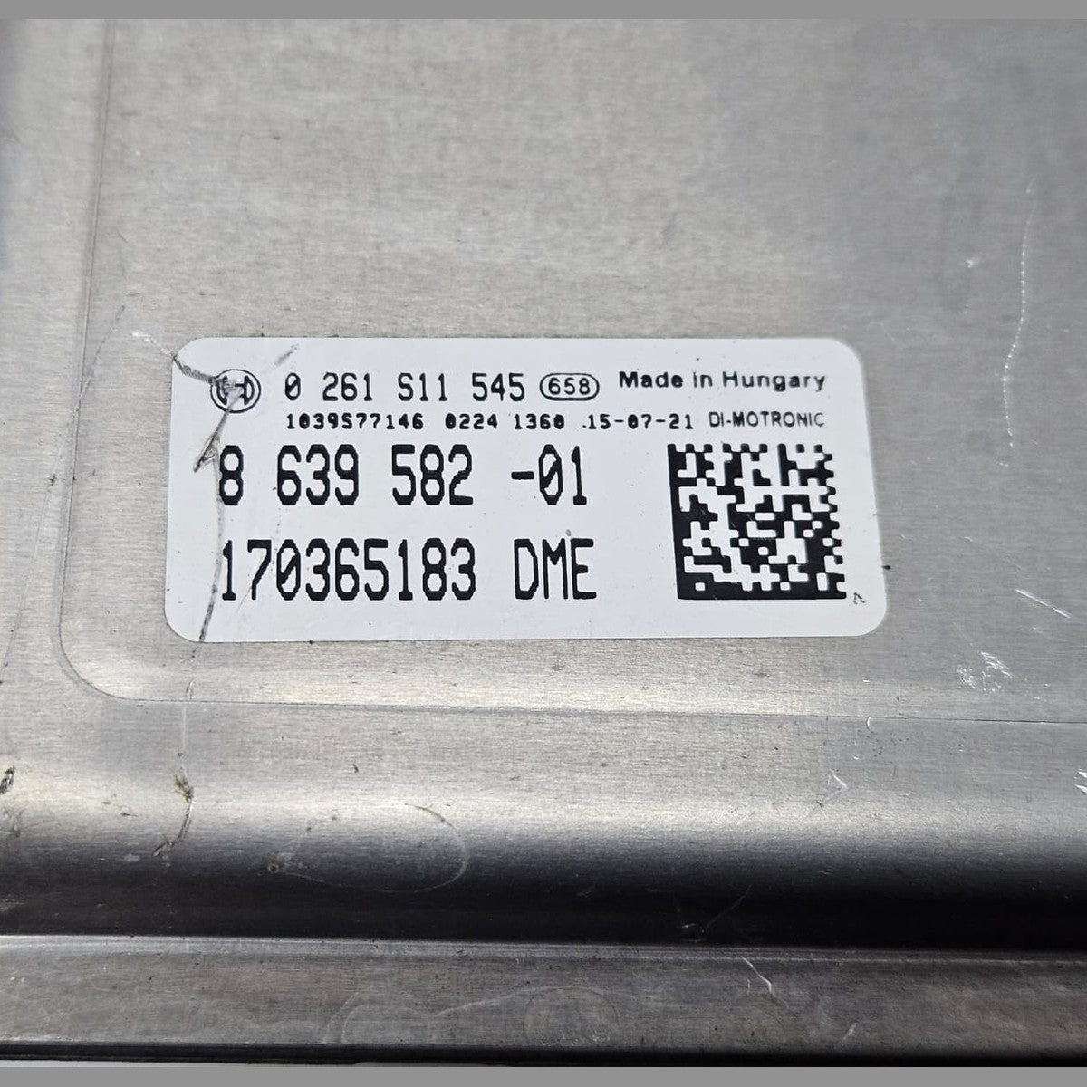 OEM BMW F36 N55 ENGINE CONTROL UNIT DME ECU SET 8639582 BOSCH